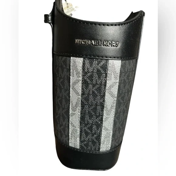 NWT, WINE BOTTLE HOLDER Michael Kors Black multicolored. - Picture 5 of 6